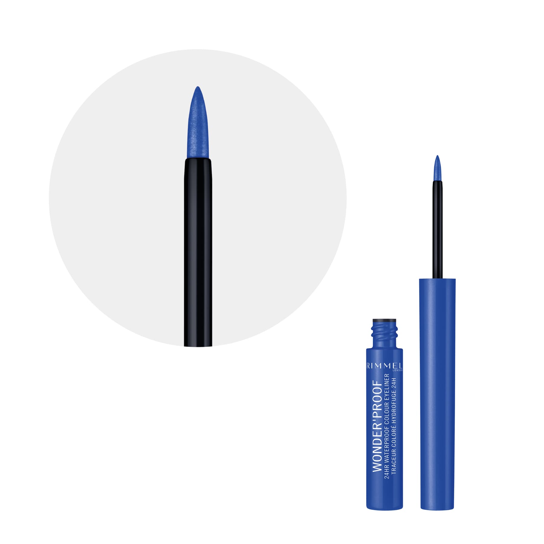 Wonder'Proof 24Hr Waterproof Colour Liquid Eyeliner 1.4ml 005 Pure Blue|1.4ml