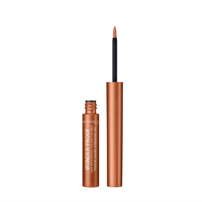 Wonder'Proof 24Hr Waterproof Colour Liquid Eyeliner 1.4ml 001 True Copper|1.4ml