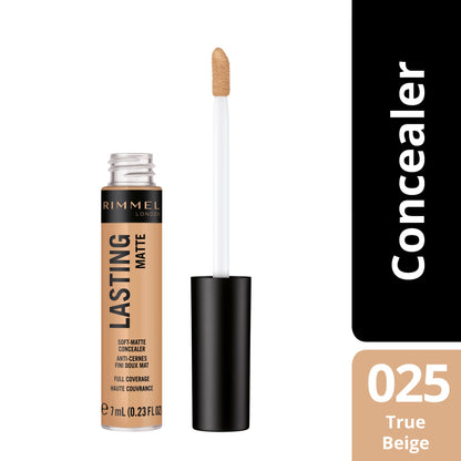 Lasting Matte Full Coverage Concealer 7ml 025 True Beige
