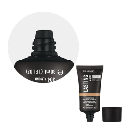 Lasting Matte Finish Foundation 30ml 304 Almond
