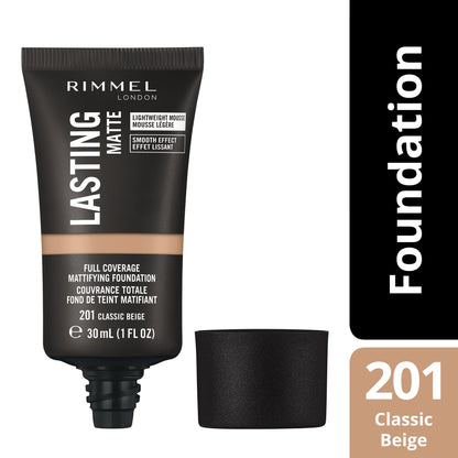 Lasting Matte Finish Foundation 30ml 201 Classic Beige