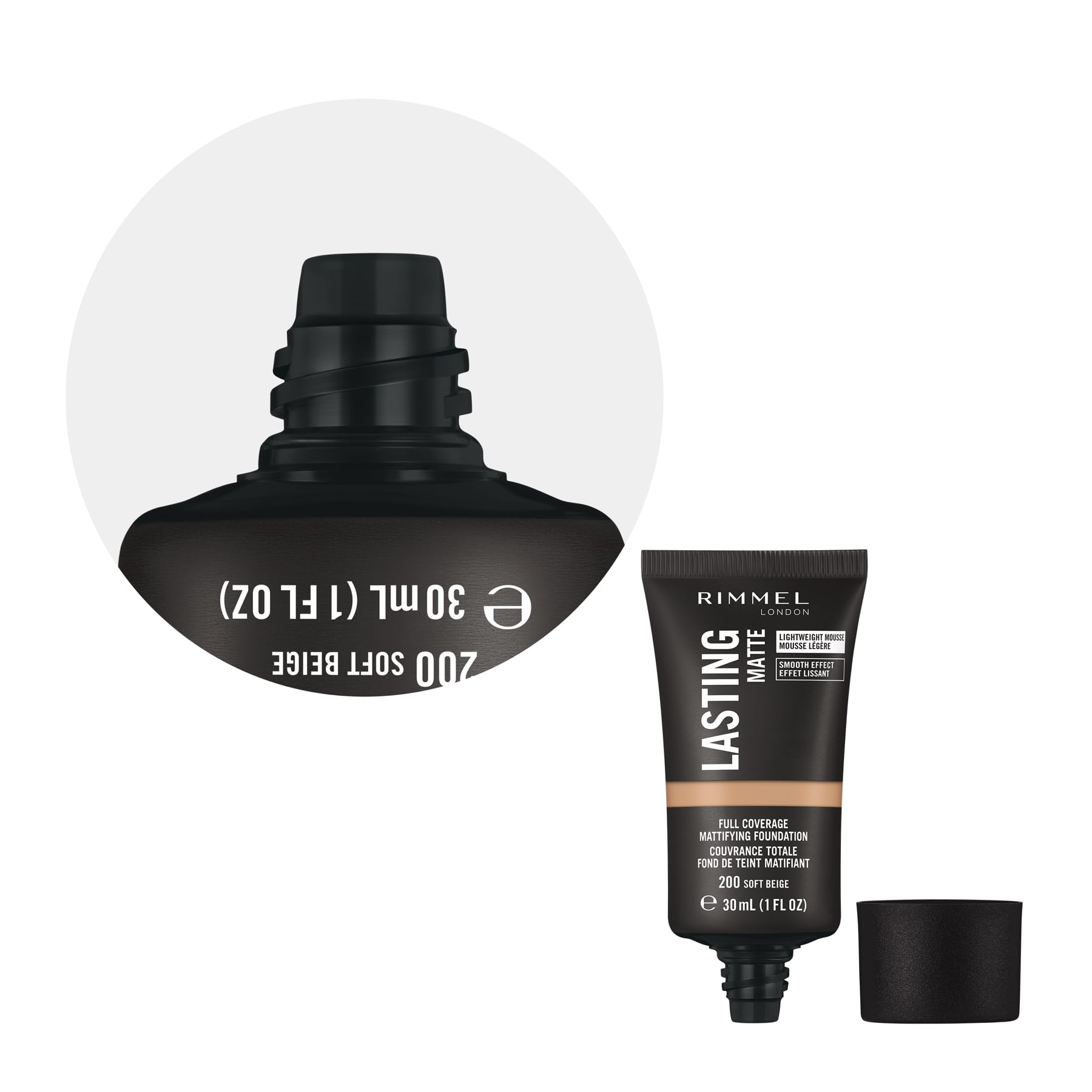 Lasting Matte Finish Foundation 30ml 200 Soft Beige