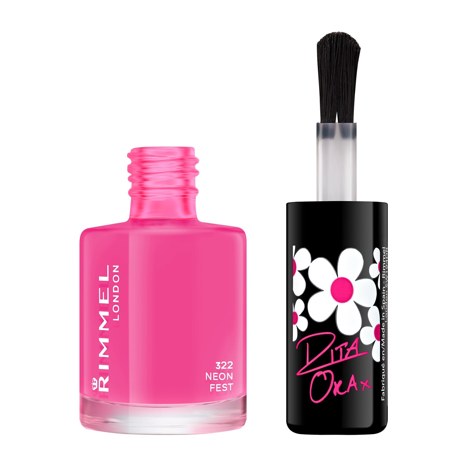 60 Seconds Super Shine Nail Polish by Rita Ora 8ml 322 Neon Fest|8ml