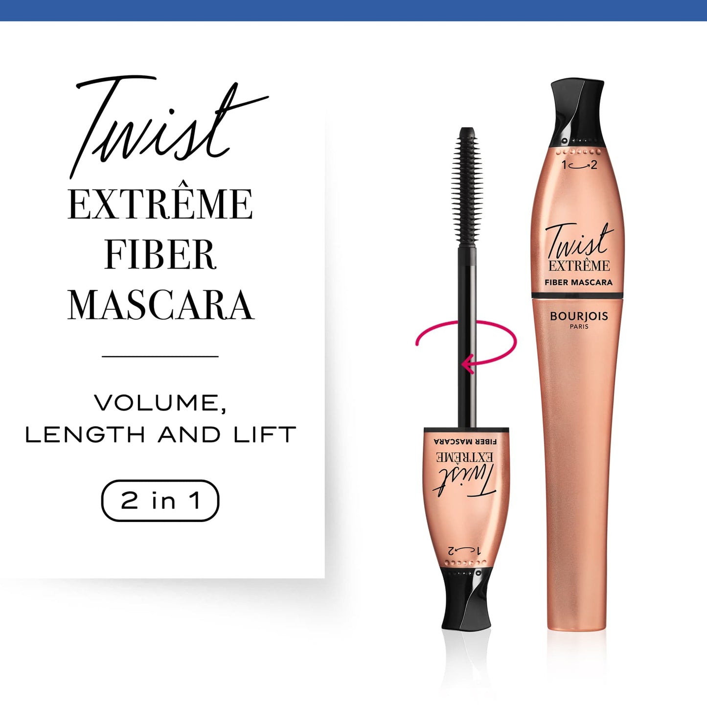 Twist Up Fiber Extreme Lengthening & Volumizing Mascara 24 Black 8ml Black|8ml