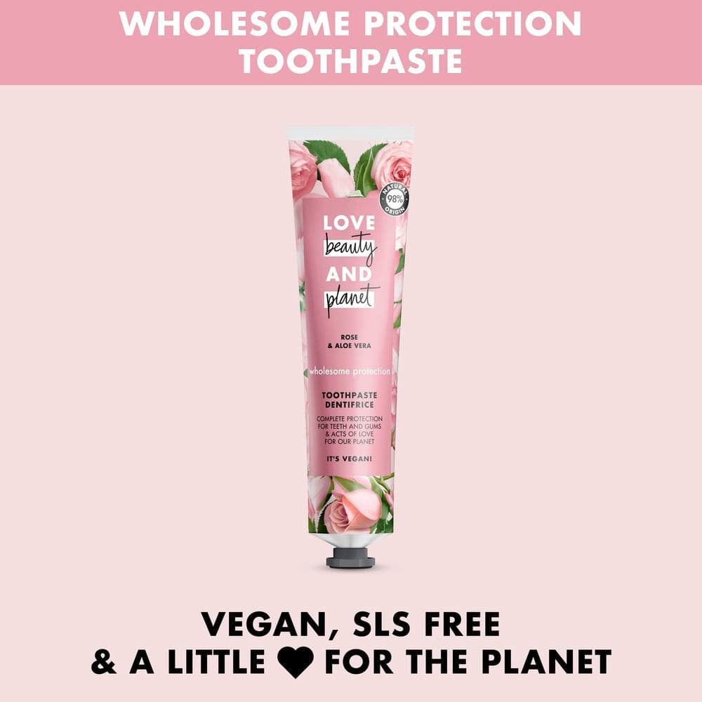 Wholesome Protection Toothpaste Rose & Aloe Vera 75ml 75ml