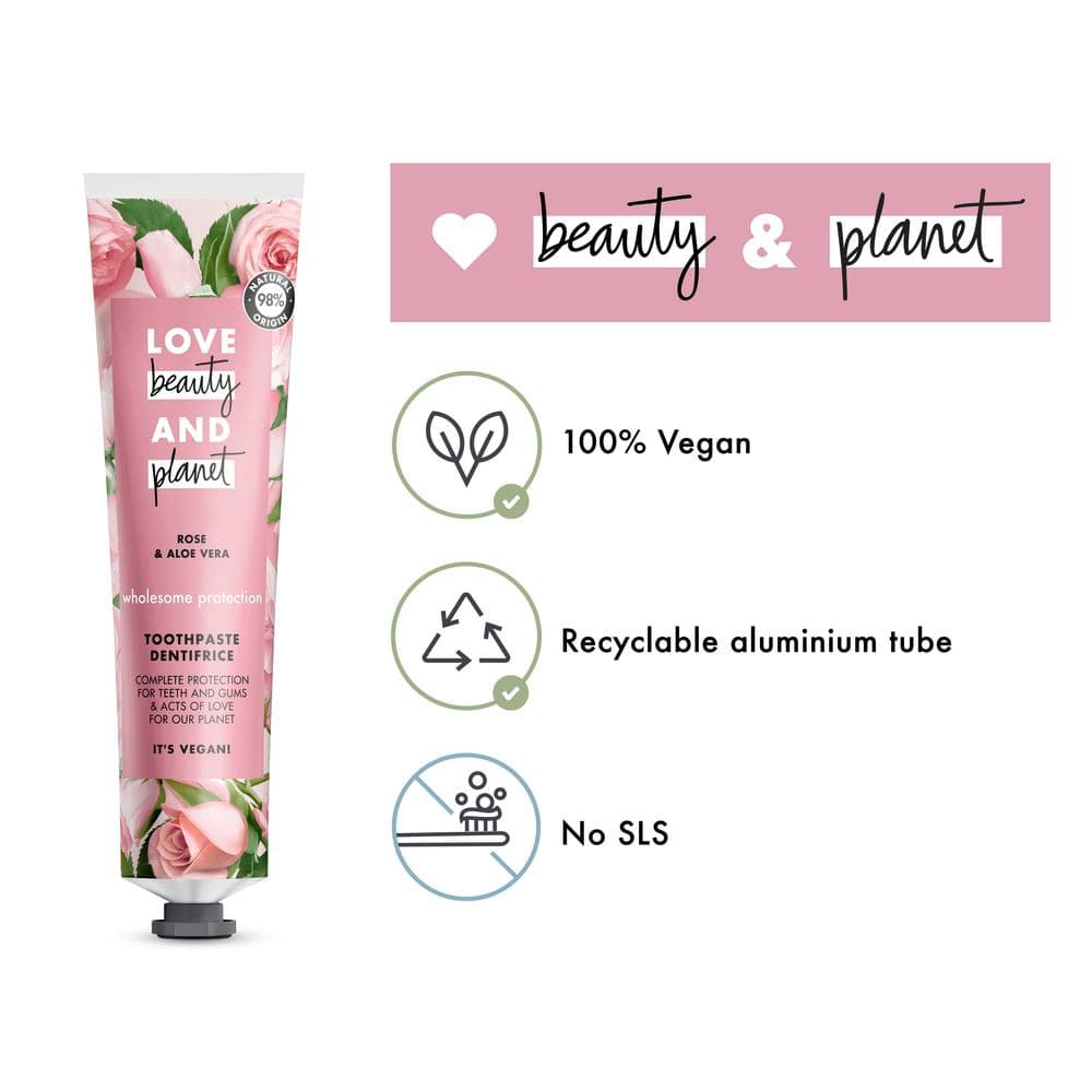 Wholesome Protection Toothpaste Rose & Aloe Vera 75ml 75ml