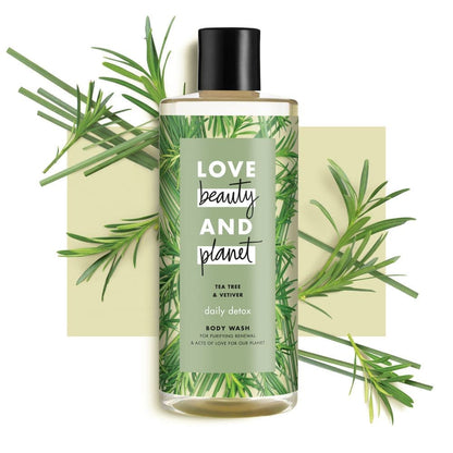 Delightful Detox Shower Gel Body Wash Tea Tree Oil & Vetiver 400ml 400ml