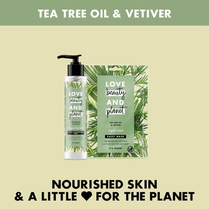 Rapid Reset Sheet Mask Tea Tree Oil & Vetiver 1pc 21ml