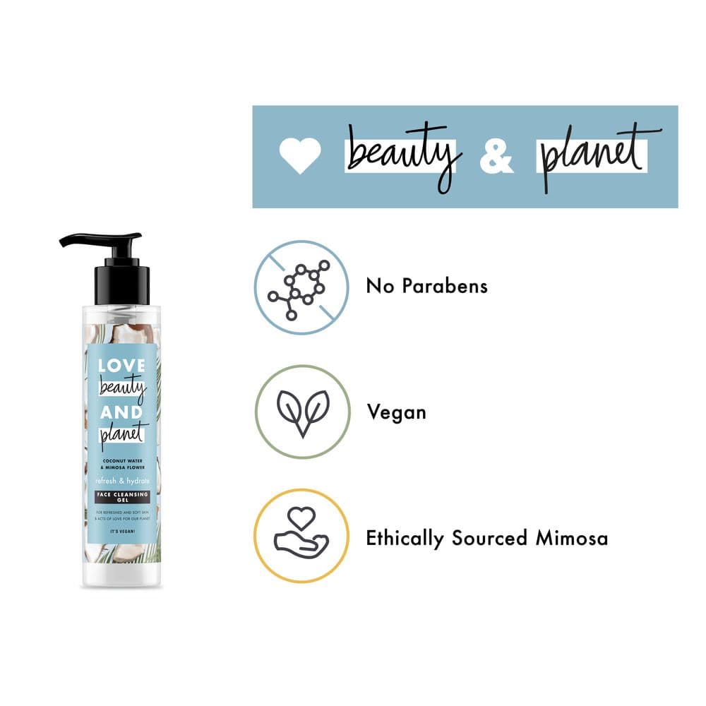 Refresh and Hydrate Face Cleansing Gel Coconut Water & Mimosa Flower 125ml 125ml
