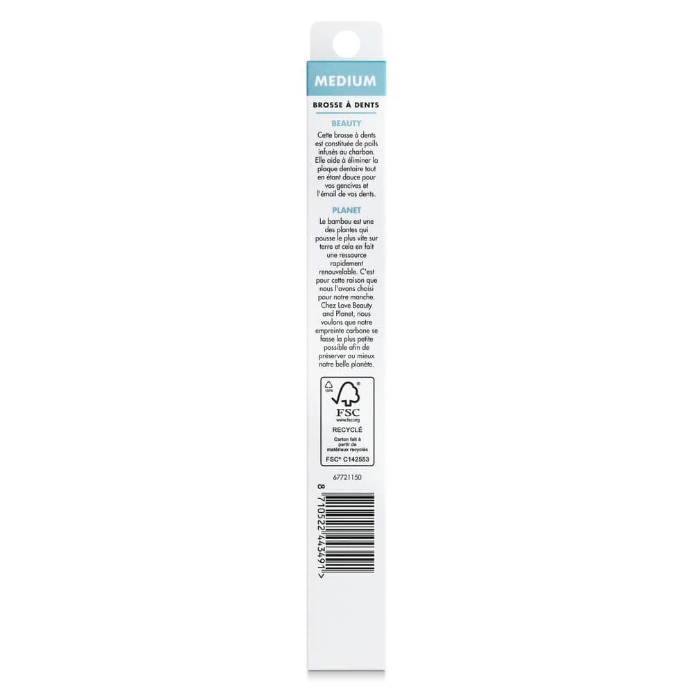 Charcoal-Infused Toothbrush Medium 1pc