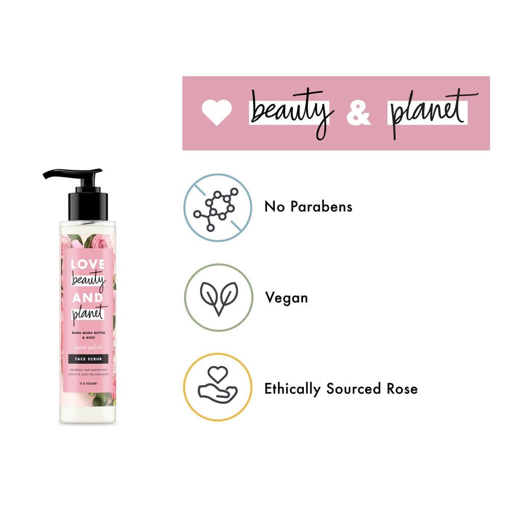 Petal Polish Face Scrub Murumuru Butter & Rose 125ml 125ml