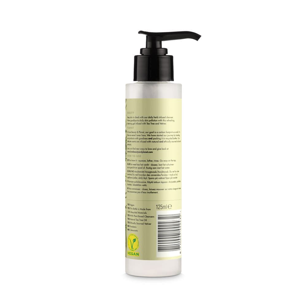 Invigorating Detox Face Cleansing Gel Tea Tree Oil & Vetiver 125ml 125ml