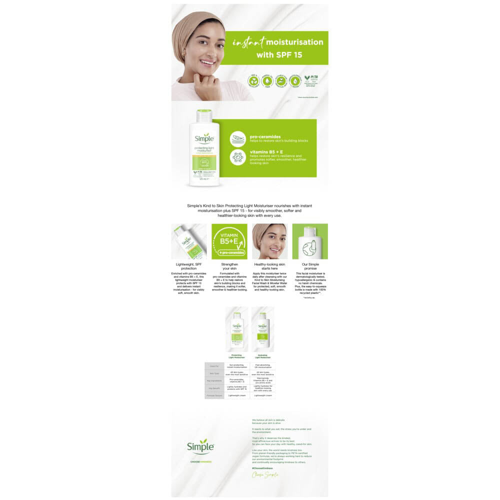 Protecting Light Face Moisturiser Cream 125ml 125ml