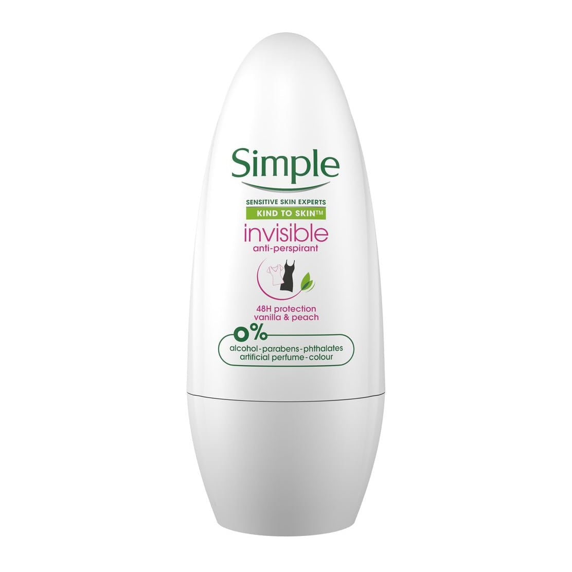 Invisible Anti-Perspirant Roll-On Vanilla & Peach 50ml 50ml