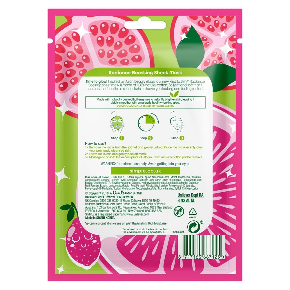Radiance Boosting Sheet Mask 1pc 21ml