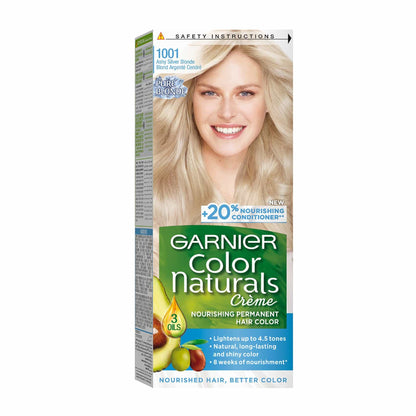 Colour Naturals Permanent Hair Colour 60ml 1001 Ashy Silver Blonde