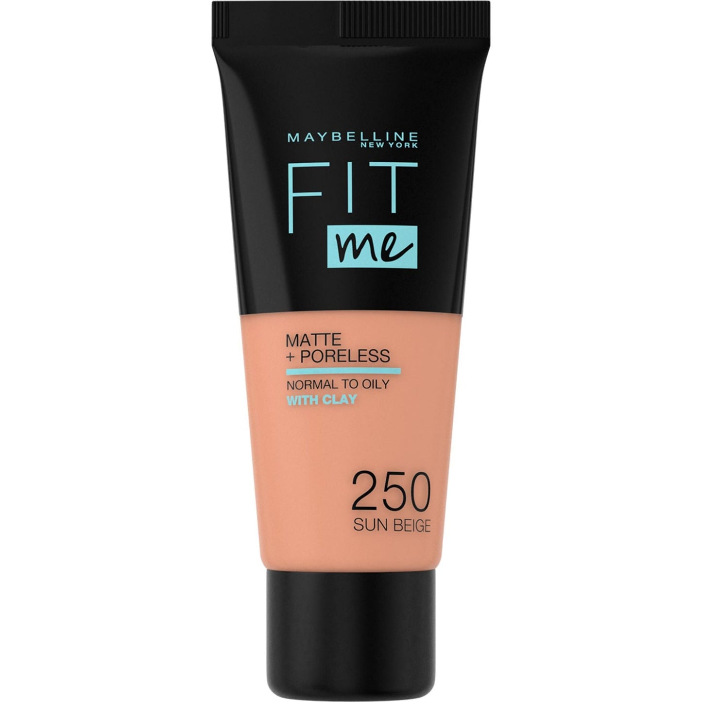 Fit Me Matte + Poreless Foundation Matte Finish 30ml 250 Sun Beige|30ml