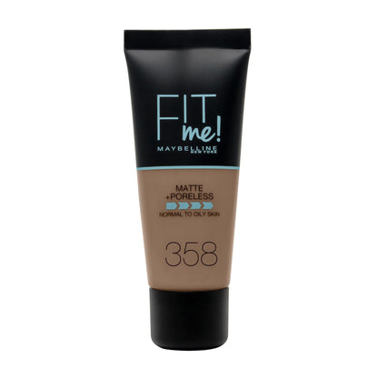 Fit Me Matte + Poreless Foundation Matte Finish 30ml 358 Latte|30ml