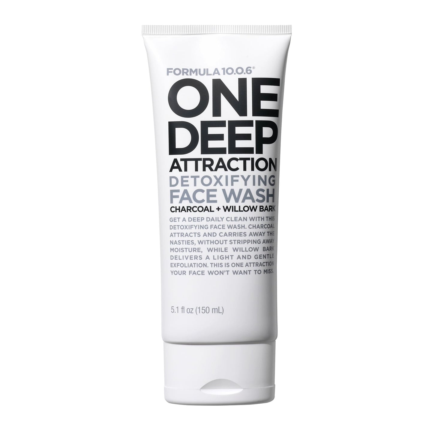 One Deep Attraction Detoxifying Face Wash Charcoal + Willow Bark 150ml Purple|150ml