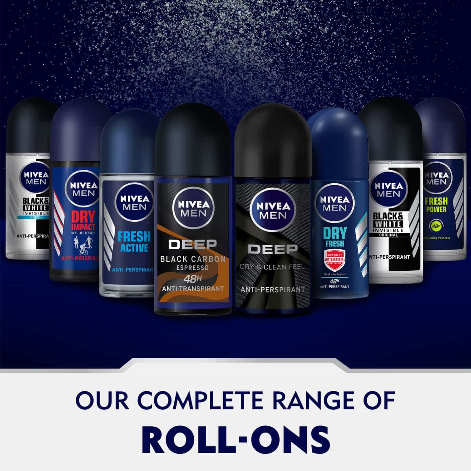 Men Anti-Perspirant Roll-On Black & White Invisible Original 50ml