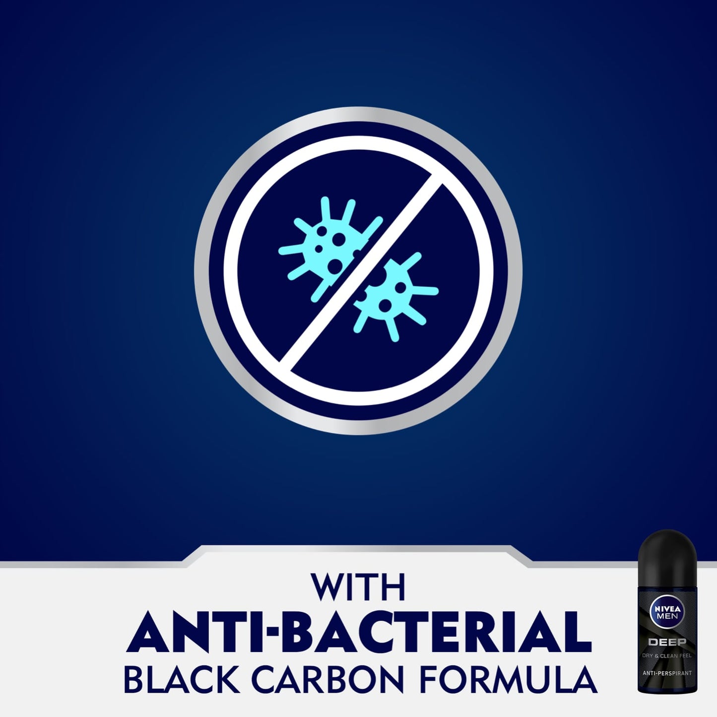 Men Deep Anti-Perspirant Roll-On Dry & Clean Feel 50ml