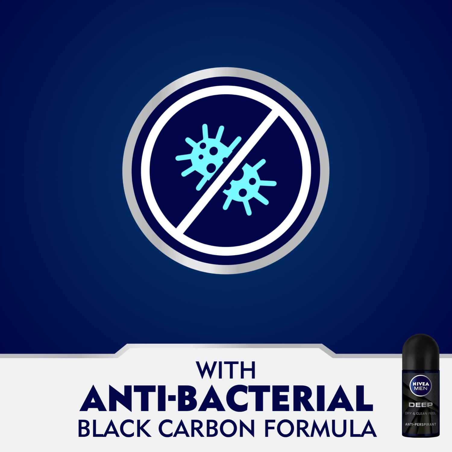 Men Deep Anti-Perspirant Roll-On Dry & Clean Feel 50ml