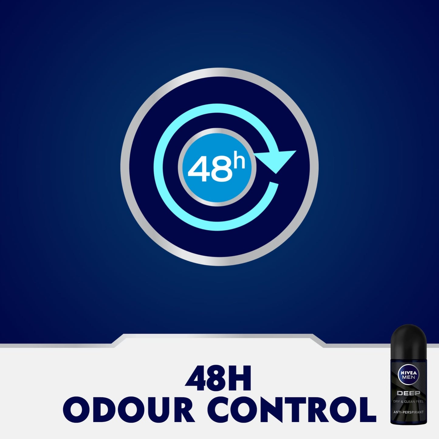 Men Deep Anti-Perspirant Roll-On Dry & Clean Feel 50ml