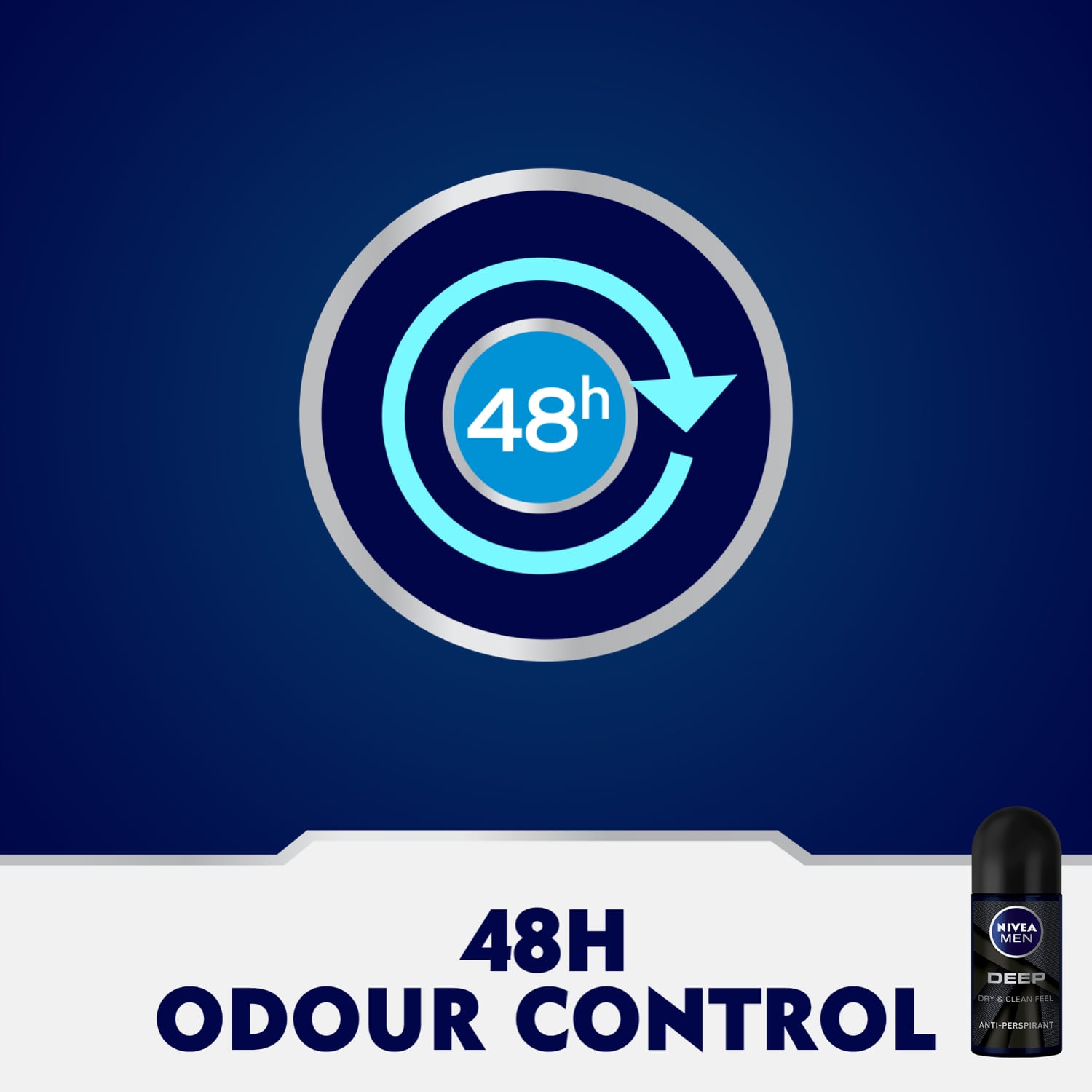 Men Deep Anti-Perspirant Roll-On Dry & Clean Feel 50ml