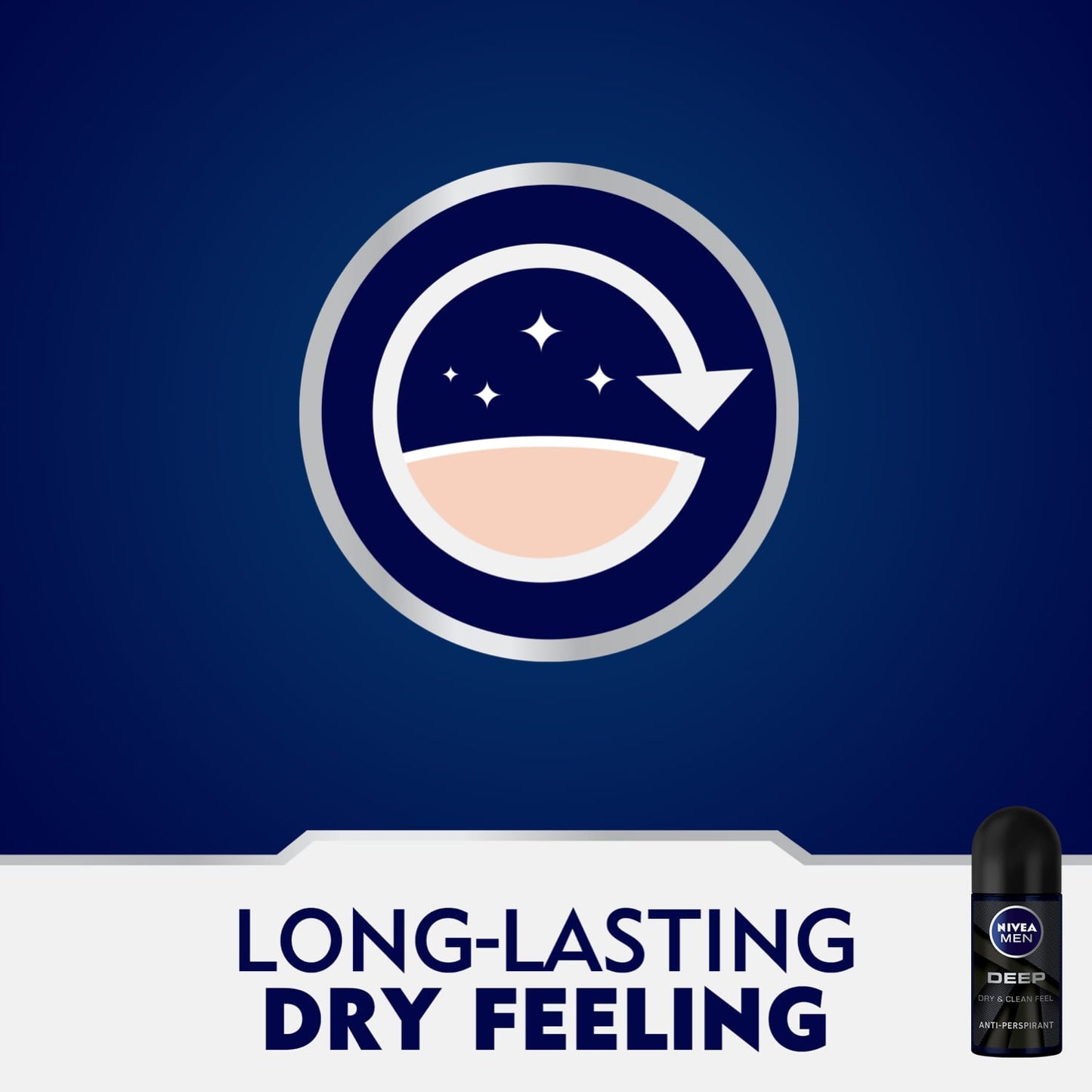 Men Deep Anti-Perspirant Roll-On Dry & Clean Feel 50ml