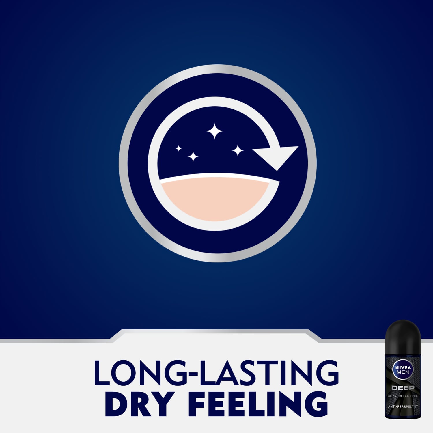 Men Deep Anti-Perspirant Roll-On Dry & Clean Feel 50ml