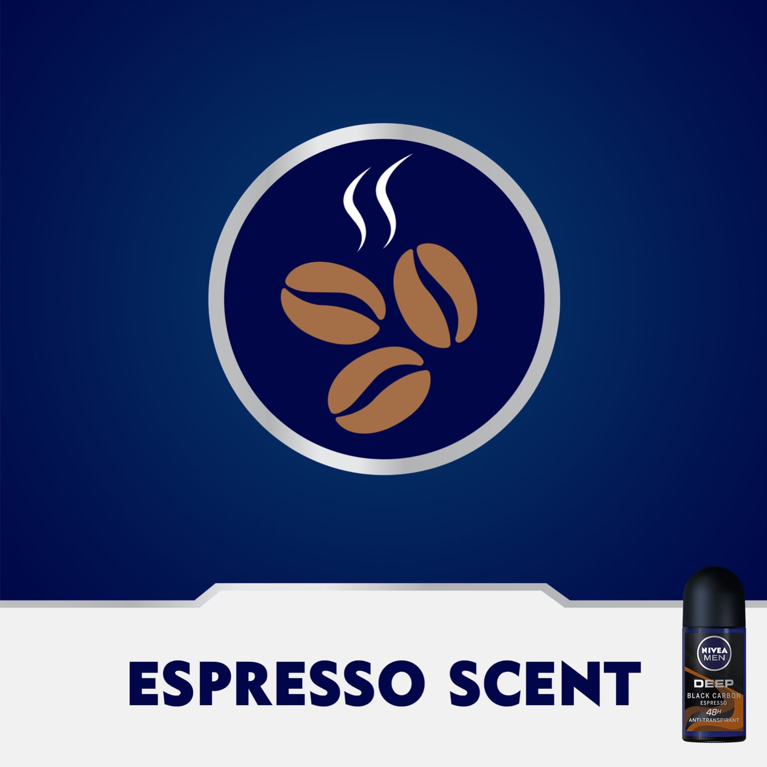 Men Deep Anti-Perspirant Roll-On Black Carbon Espresso 150ml