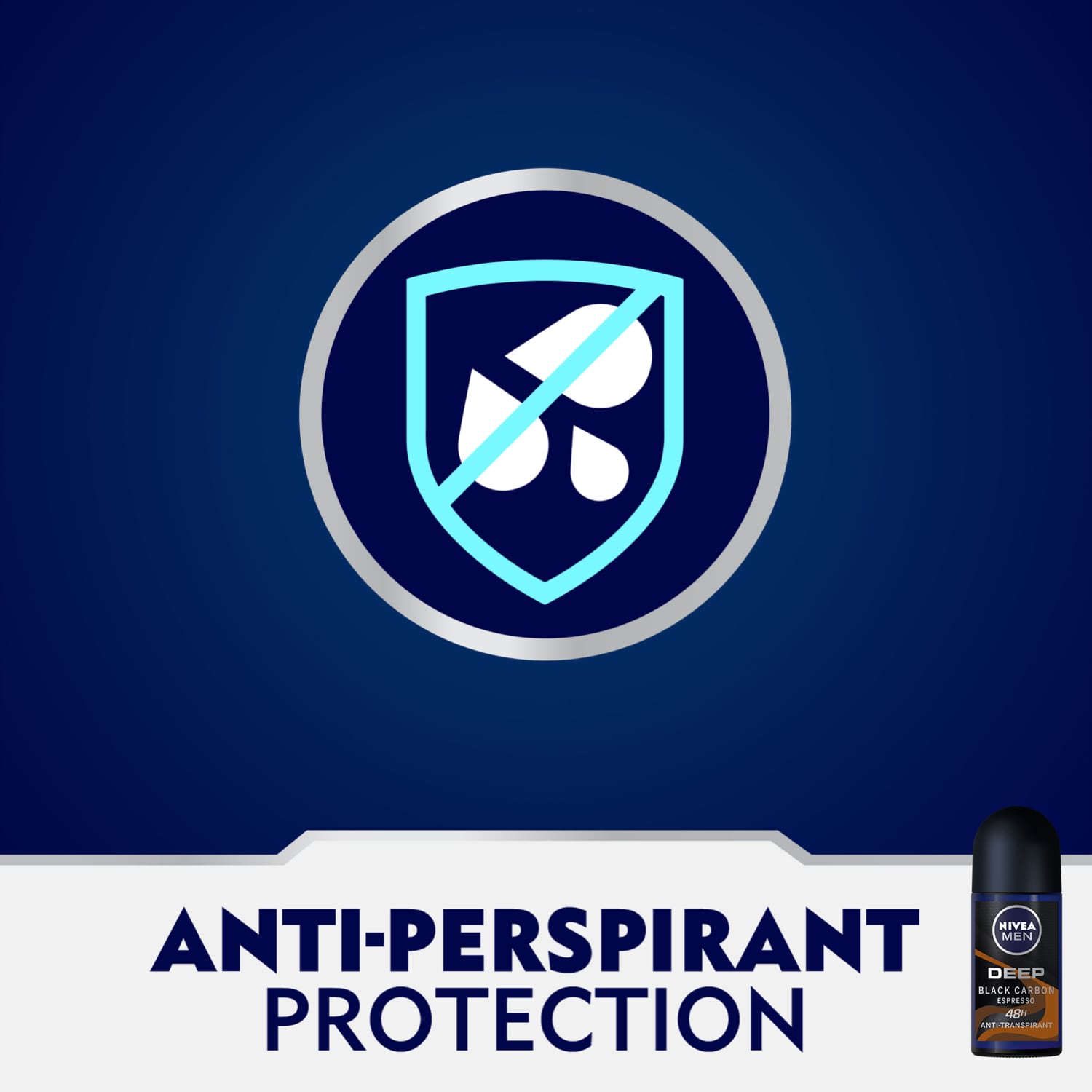 Men Deep Anti-Perspirant Roll-On Black Carbon Espresso 150ml