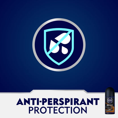 Men Deep Anti-Perspirant Roll-On Black Carbon Espresso 150ml