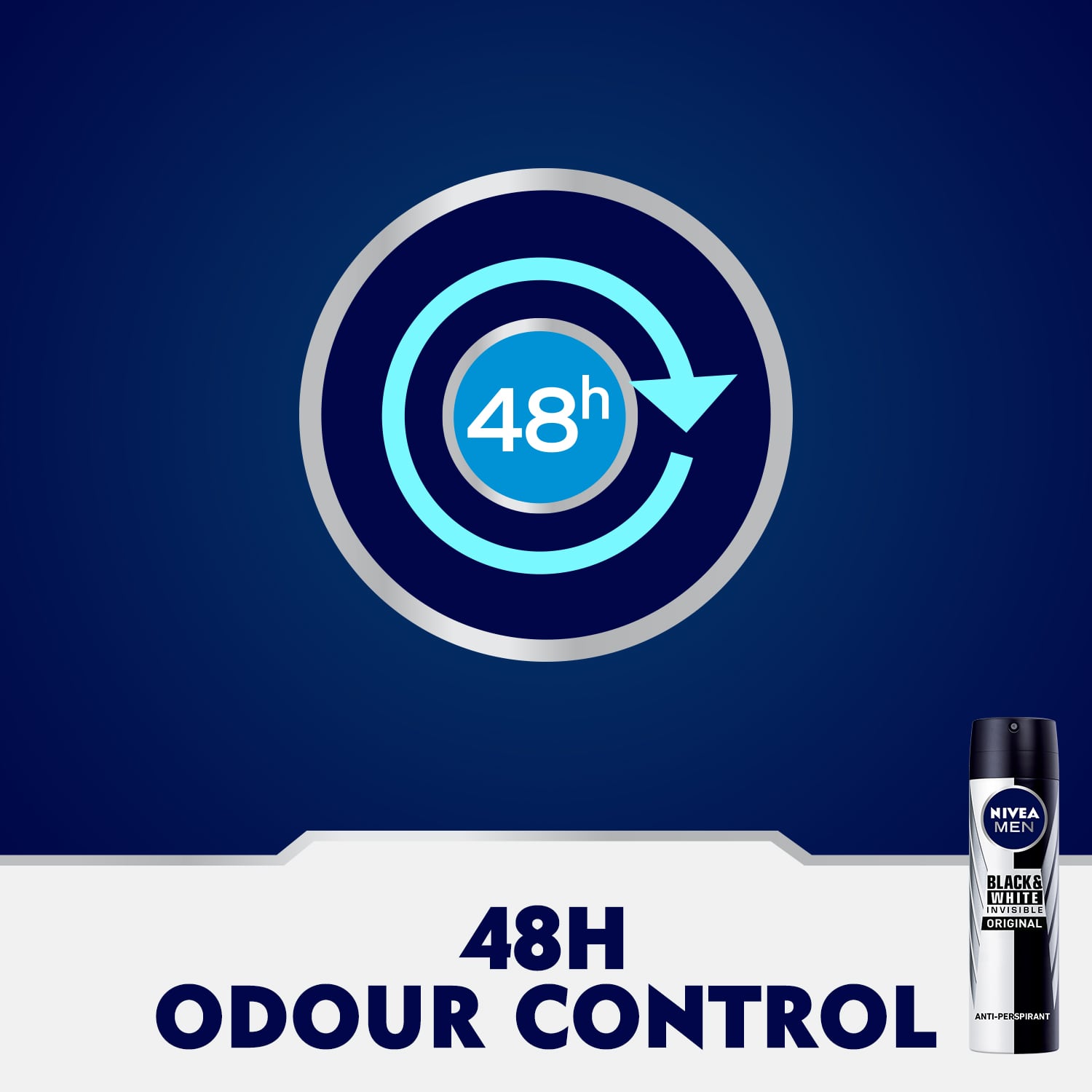 Men Anti-Perspirant Deodorant Spray Black & White Invisible Original 150ml