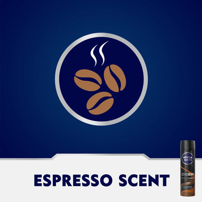 Men Deep Anti-Perspirant Deodorant Spray Black Carbon Espresso 150ml
