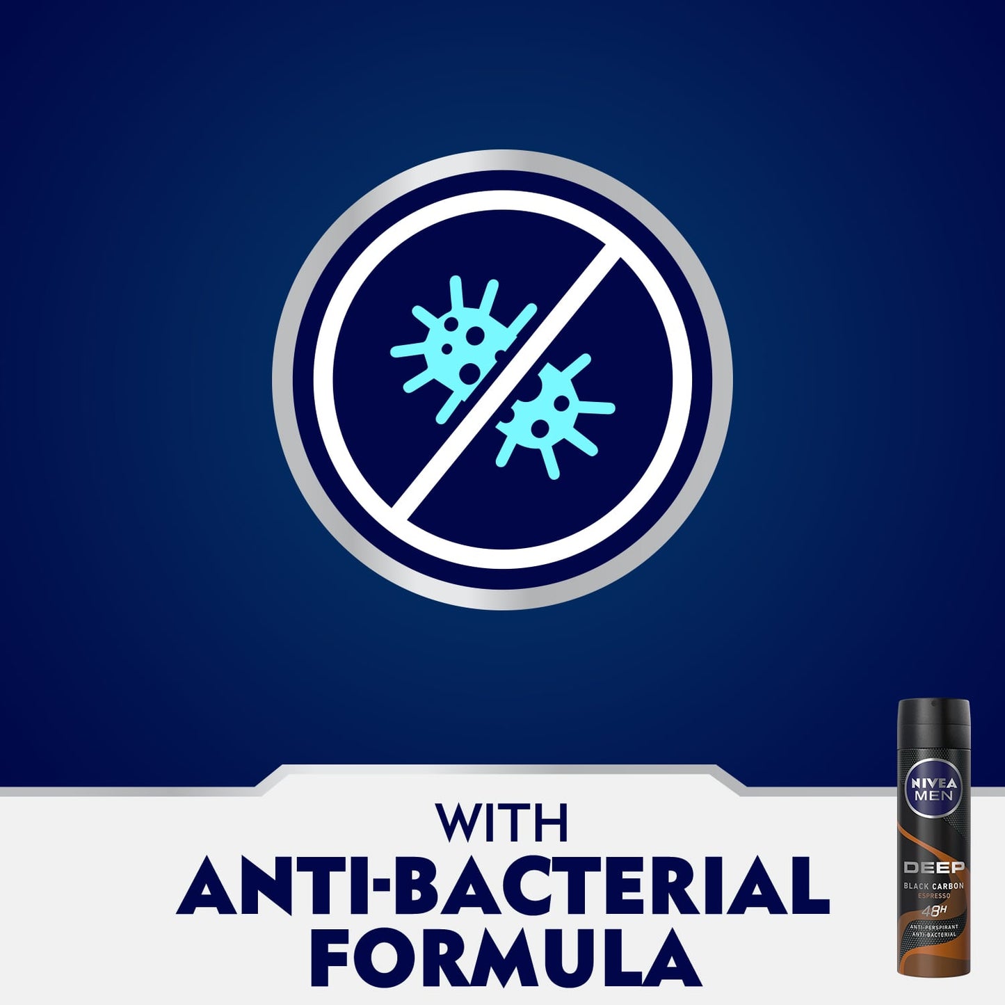 Men Deep Anti-Perspirant Deodorant Spray Black Carbon Espresso 150ml