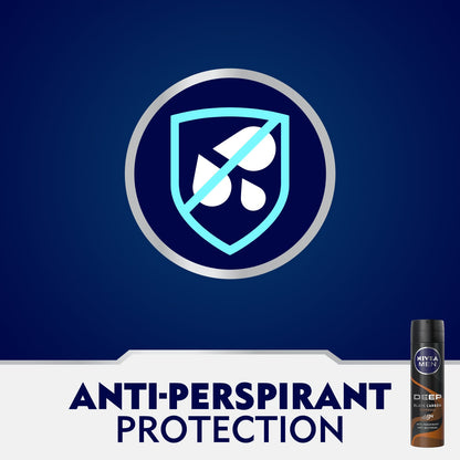 Men Deep Anti-Perspirant Deodorant Spray Black Carbon Espresso 150ml