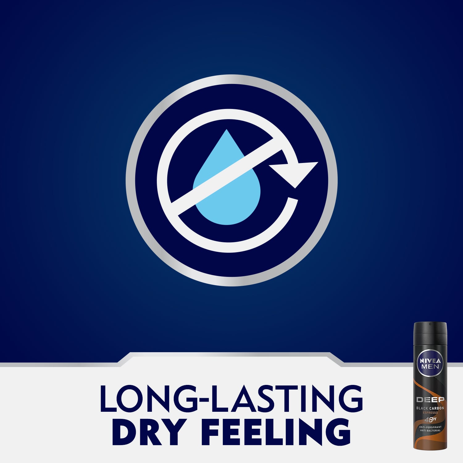 Men Deep Anti-Perspirant Deodorant Spray Black Carbon Espresso 150ml