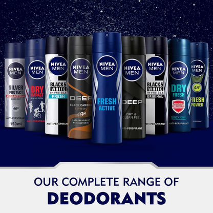 Men Deep Anti-Perspirant Deodorant Spray Black Carbon Espresso 150ml