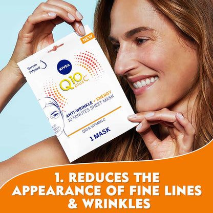 Q10 Plus C Anti-Wrinkle + Energy Sheet Mask Q10 & Vitamin C 1pc