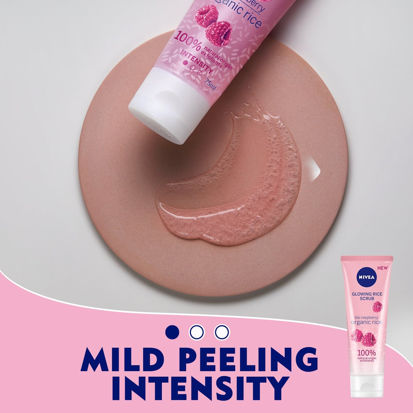 Glowing Rice Face Scrub Bio Raspberry 75ml