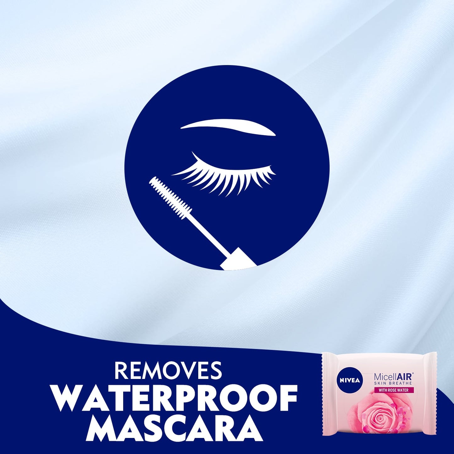 MicellAIR Skin Breathe Cleansing Makeup Removing Wipes Rose Water 25pcs