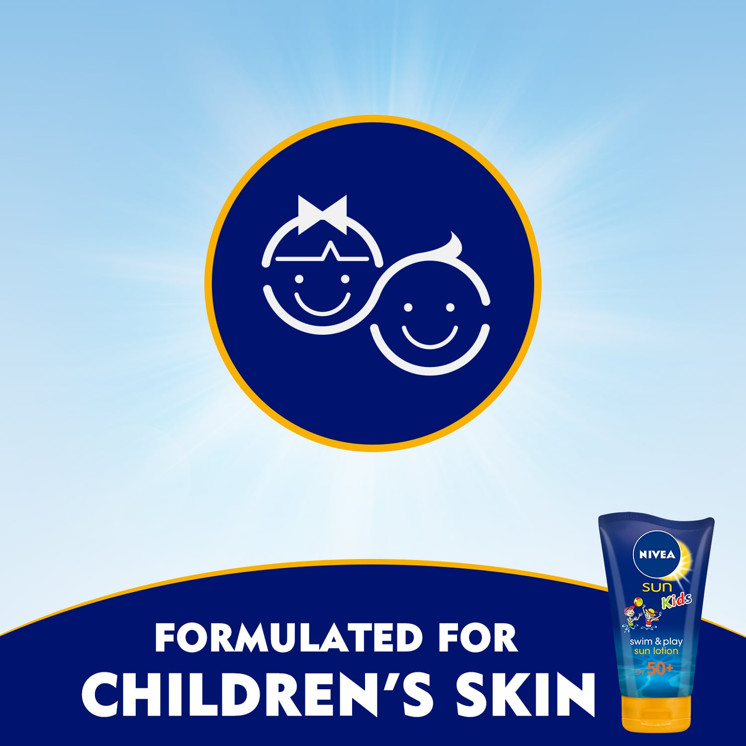 Sun Kids Swim & Play Sun Lotion Cream SPF50+ 50ml