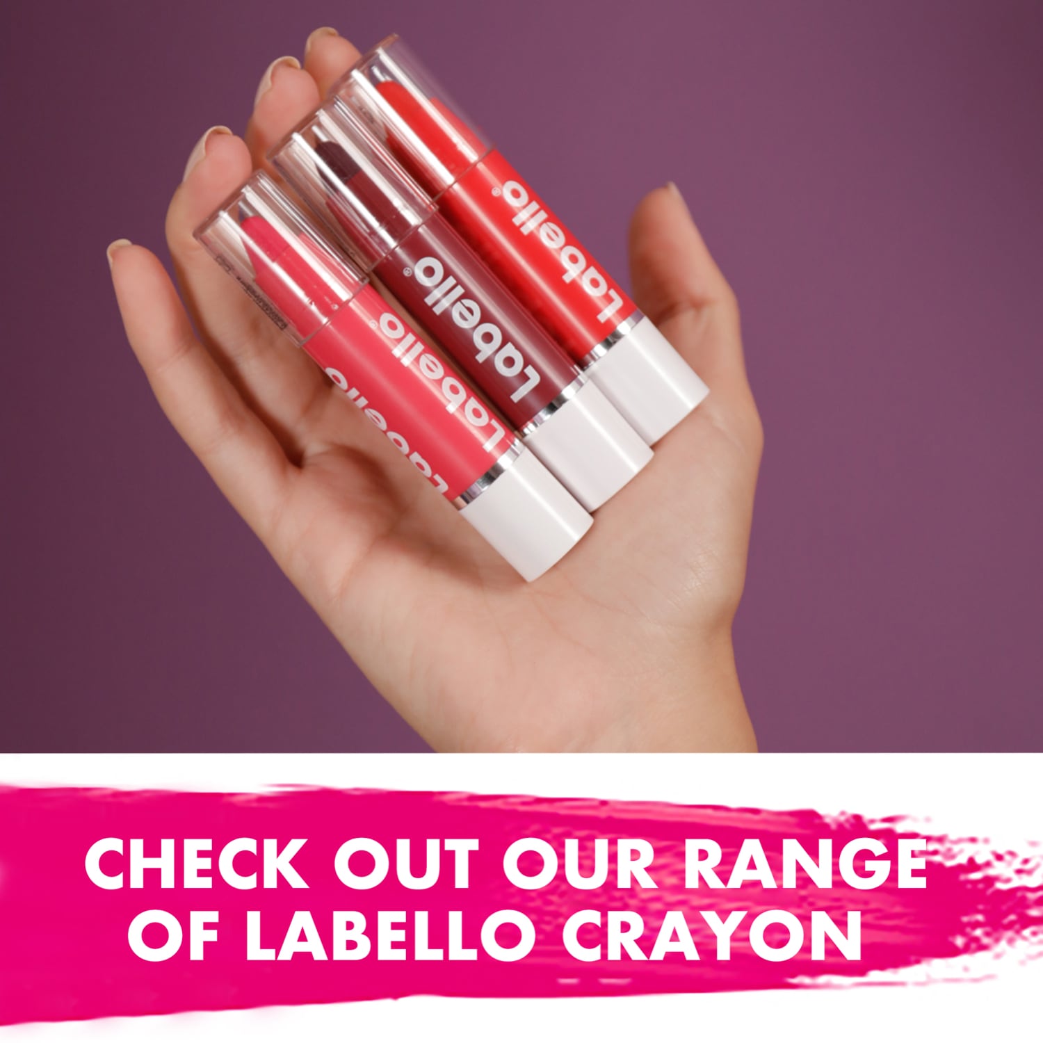Crayon Lipstick Colour Lip Balm 3g Hot Pink|3g
