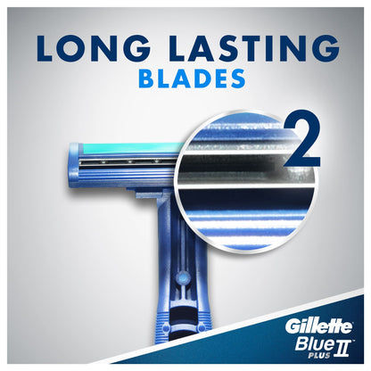 Blue II Plus Disposable Razors 10pcs