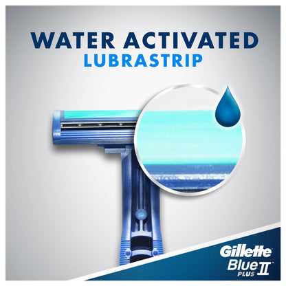 Blue II Plus Disposable Razors 10pcs