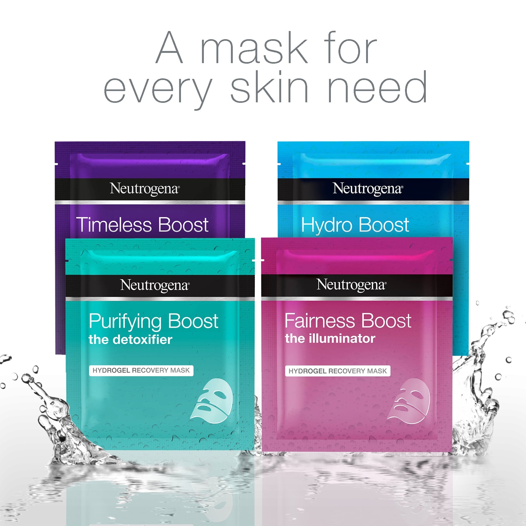 Purifying Boost Hydrogel Recovery Sheet Mask The Detoxifier 1pc 30ml