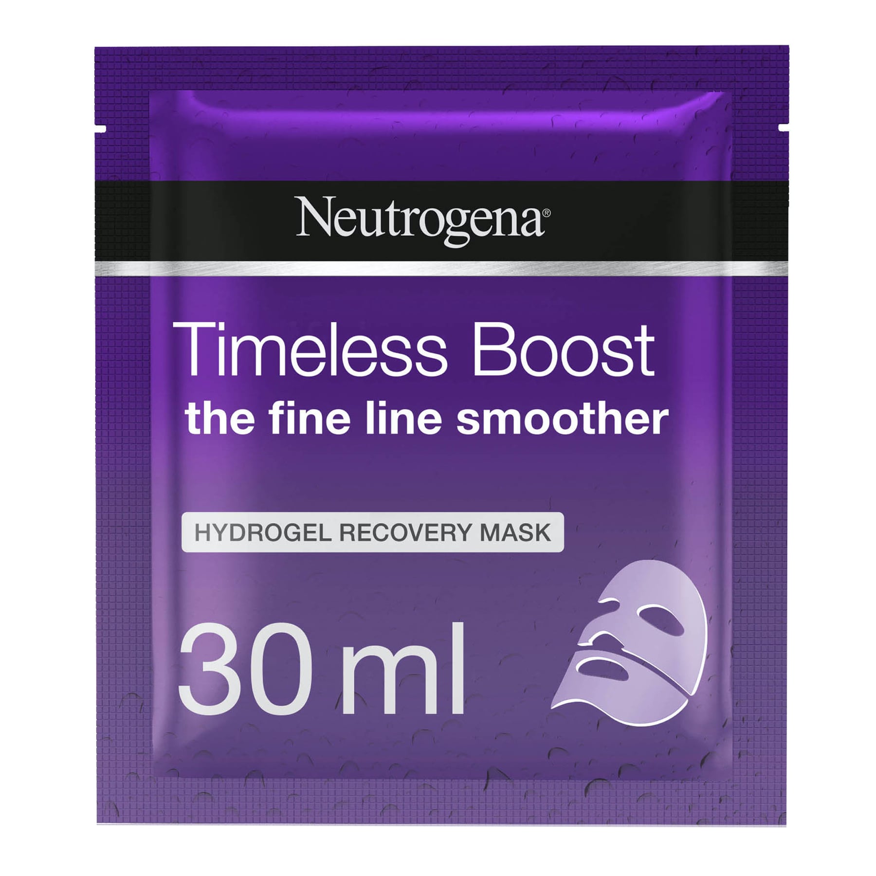 Timeless Boost Hydrogel Recovery Sheet Mask The Fine Line Smoother 1pc Purple|30ml
