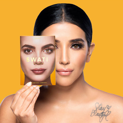 Colour Contact Lenses 6 Months Honey