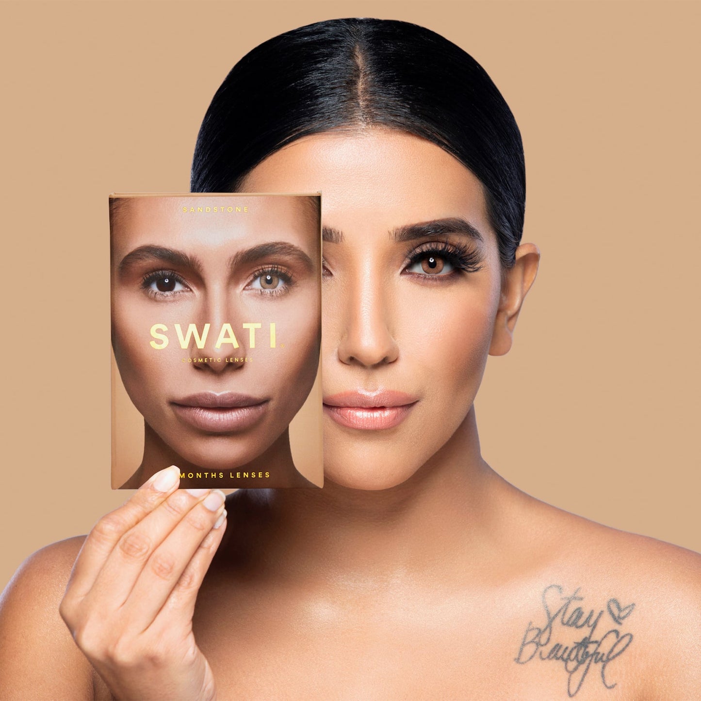 Colour Contact Lenses 6 Months Sandstone